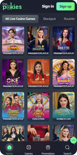 The Pokies net Live Casino